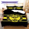 Juego de Ropa de Cama con Patrón del Maccabi Netanya FC Funda Nórdica Funda de Almohada Decoración del Hogar Regalo (1 * funda nórdica + 2 * fundas de almohada, sin núcleo)