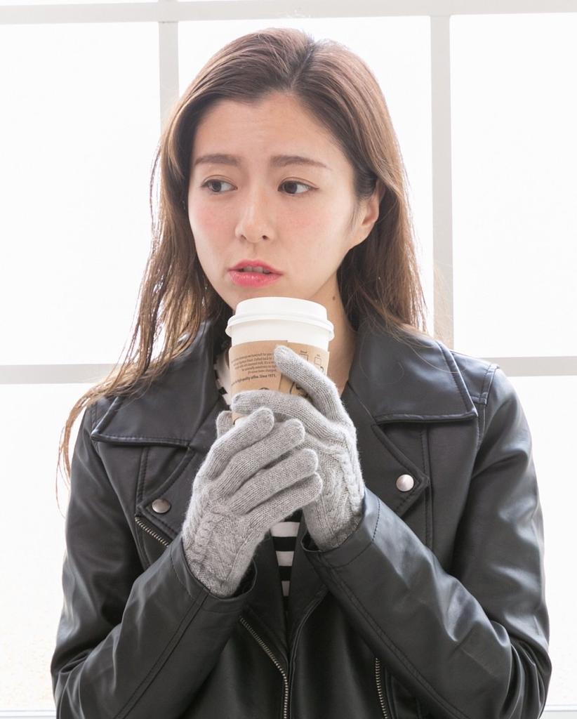 ELLE Cashmere Knit Fluffy and Cable Christmas Brand Case Included Free Women's 100% Gloves, Soft, Skin-Friendly, Pattern, Gift, Logo, (Gray, Size)