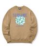 TRIPSHION Sublime Flower Logo Crew Neck - Beige