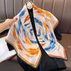 90cm Square Silk Scarf 100% Mulberry Thin Sun Protection Shawl Fashion Office Lady