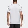adidas T Shirts Men's White Crew Neck Moderate Straight Fit S98716