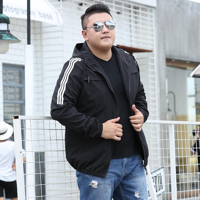 

Men s Trendy Plus Size Casual Loose Jacket - Autumn Sports Outerwear 5XL [200-220 jin] чорний