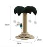VZZS Multifunktionaler Sisal-Kratzbaum für Katzen mit Drehteller-Spielzeug