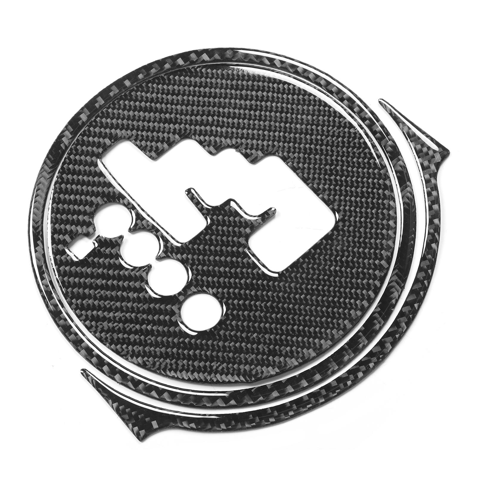 

3pcs set Carbon Fiber Gear Shifter Panel Trim Decoration Fit for Mazda MX‑5 Roadster NC 2009‑2015RHD