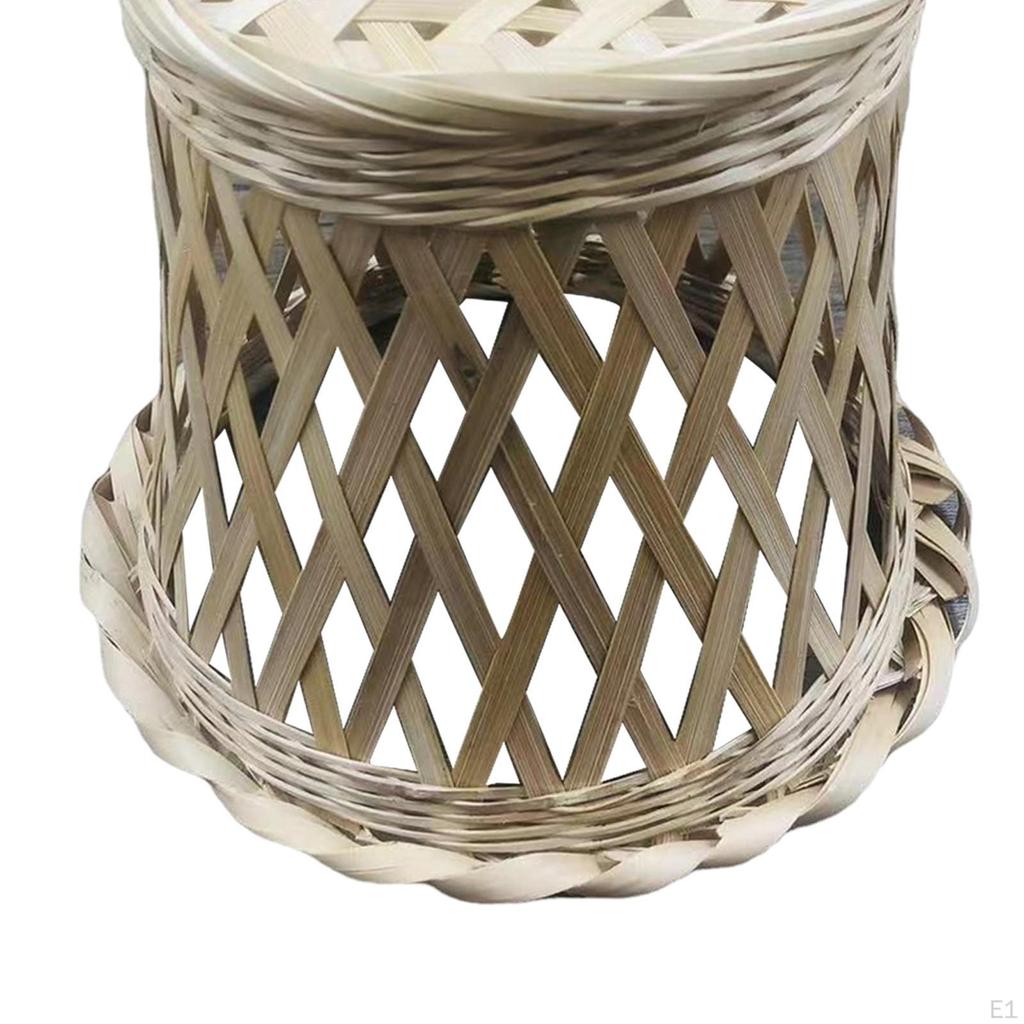 Bamboo Lamp Shade Cover Hanging Pendant Light Fitting Minimalistic Decorative for Ceiling
