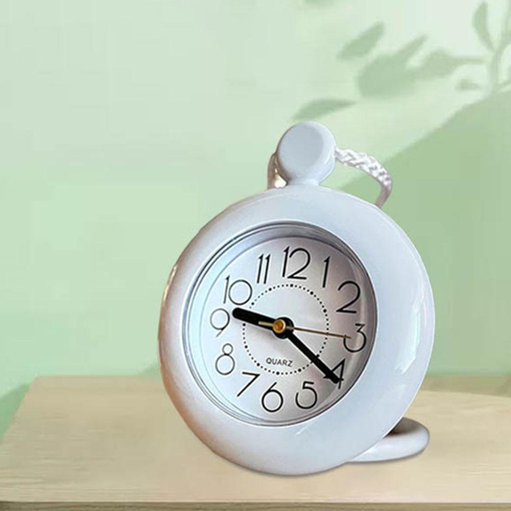 Desktop Alarm Clock Waterproof Bathroom Clock Diameter 11.5cm Kitchen