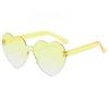 Fashion Love Heart Shape Sunglasses UV Protection Colorful Gradient Sunglasses  Party