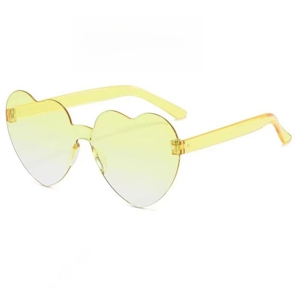 Fashion Love Heart Shape Sunglasses UV Protection Colorful Gradient Sunglasses Party