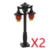 City Street Series Building Blocks Accessories Rail Transit Train Signal Light Railings Brick Toilet Flower Bed Phone Box Toy