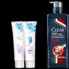 Saky Anti-Cavity Whitening Toothpaste (2-Pack) & Clear Men's Anti-Dandruff Shampoo Bundle