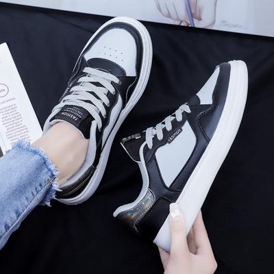 Spring New Little White Shoes Women's Street Shooting Trendy Shoes Shallow Mouth Breathable Student Leisure Sports Board Shoes