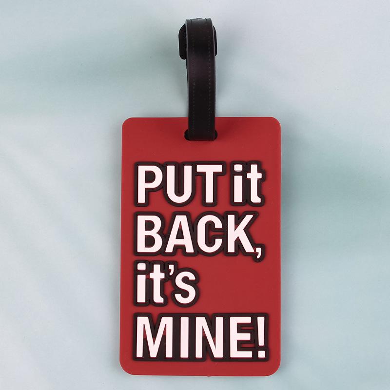 Creative Soft PVC Cartoon Airplane Luggage Tag – Anti-Lost Suitcase Hanger