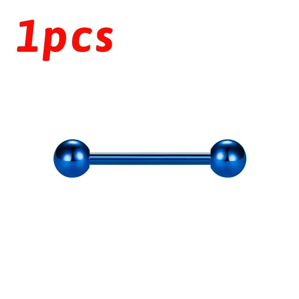 1/10pcs F136 Implant Grade Titanium Internal Thread Barbell Straight Piercing 14G 16G Bar Tongue Nail Lip Industrial Anodized