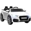 Carro Elétrico para Crianças 3+ Anos TT Elétrico 12V com Controle Remoto de Velocidade 102x60x44 cm Branco