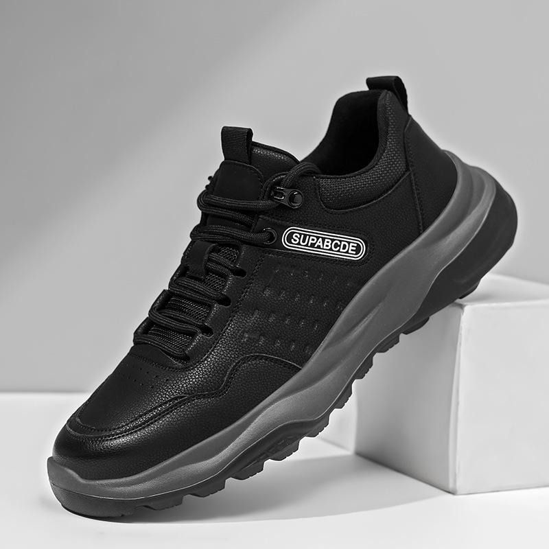 Casual leather shoes 2025 men's leather shoes men's running sports lightweight breathable spring and autumn trend men's shoes