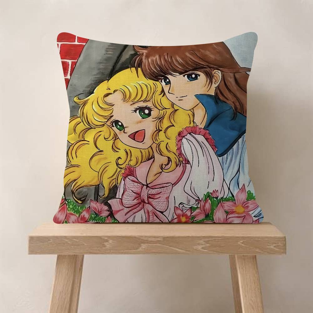 Anime C-Candy Candys Cushion Cover Soft Decorative Square Cushion Covers 45x45cm Pillowcases For Sofa Couch Bedroom
