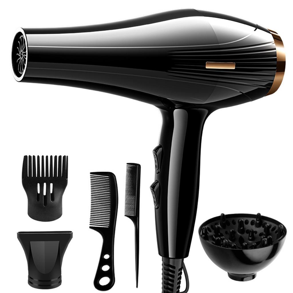 800W Hair Dryer Professional Negative Ion Blower Home Use Hot Cold Blow Drying Salon Blower Diffuser Concentrator Nozzle