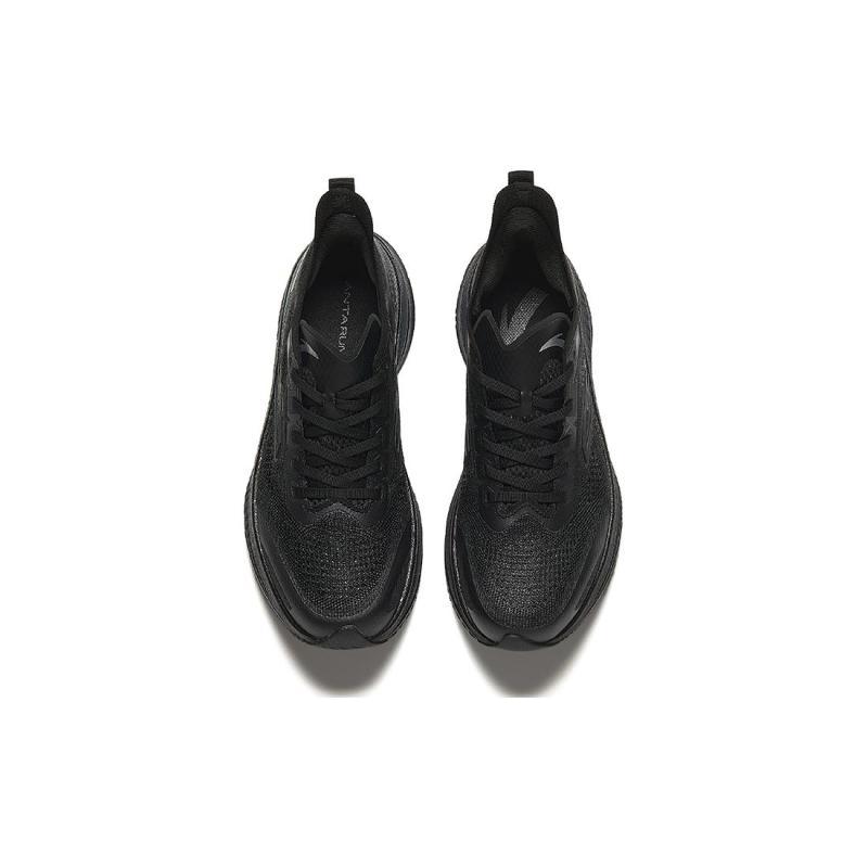 Anta Cushioned Slip Resistant Abrasion Resistant Low Top Full Length Carbon Plate Marathon Running Shoes Men's Black Sneakers 912425588-3