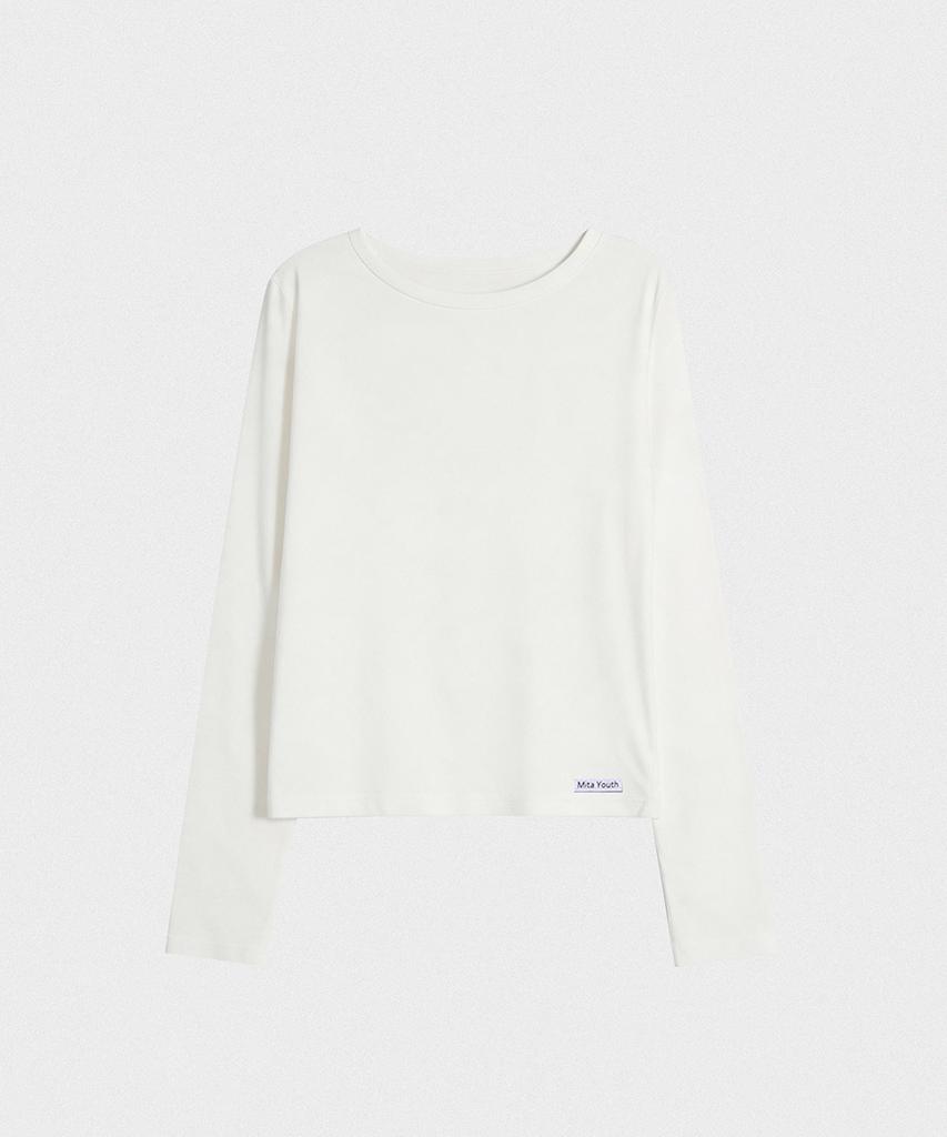 Mitayuseu Layered Sheer Tencel T-Shirt [Ivory]