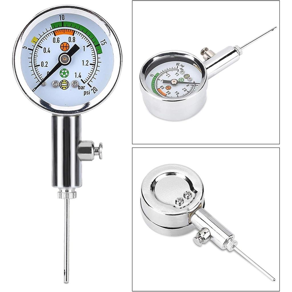 Ball Pump Ball Pressure Gauge, Mini Air Pressure Gauge Barometer Tool for Football Rugby Volleyball