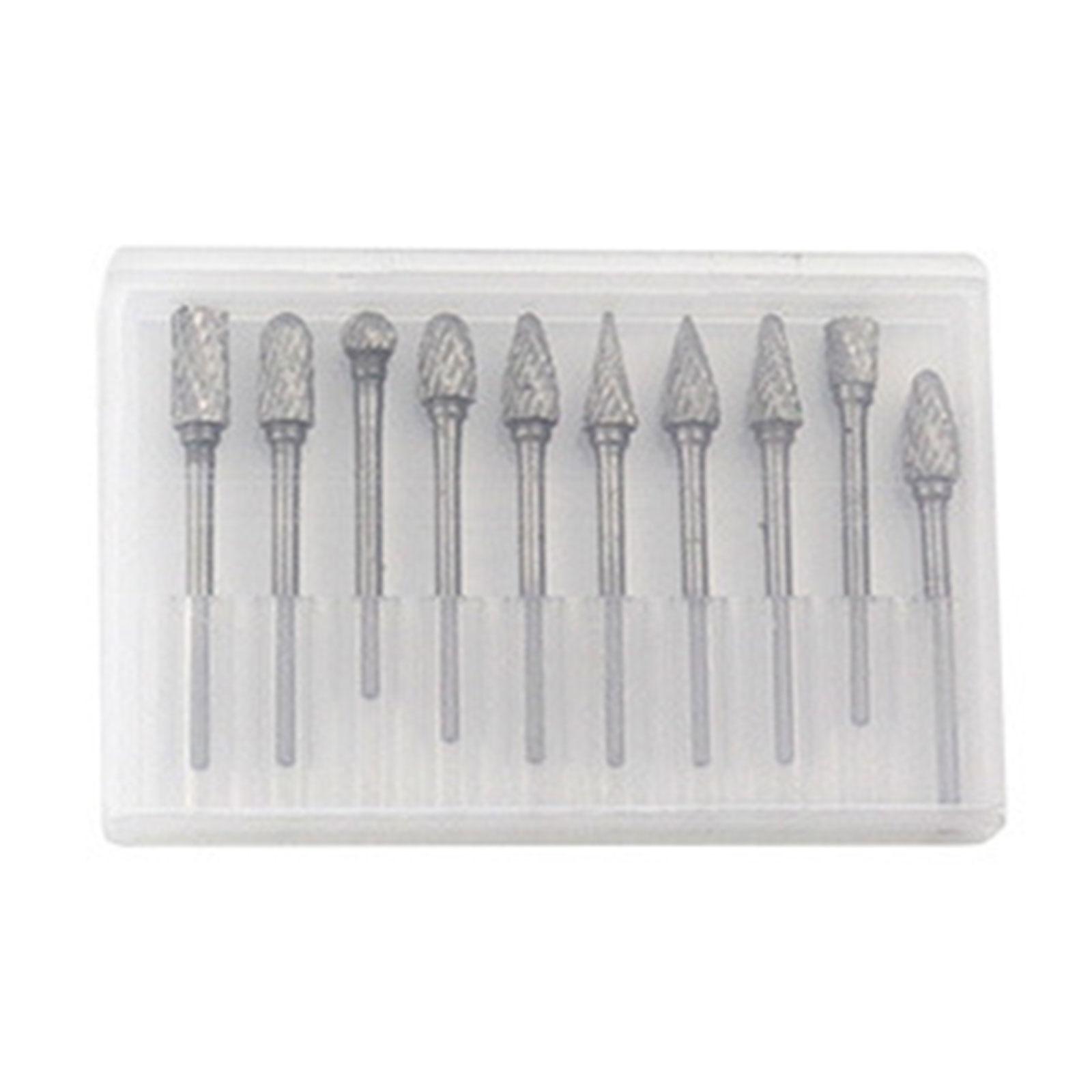 

Набор из 10 шлифовальных головок из легированной стали с двойной насечкой, роторные боры, шлифовальные биты для прецизионных работ по металлу и дереву B