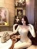 Pure Desire Lace Base Long Sleeve Slimming T-shirt
