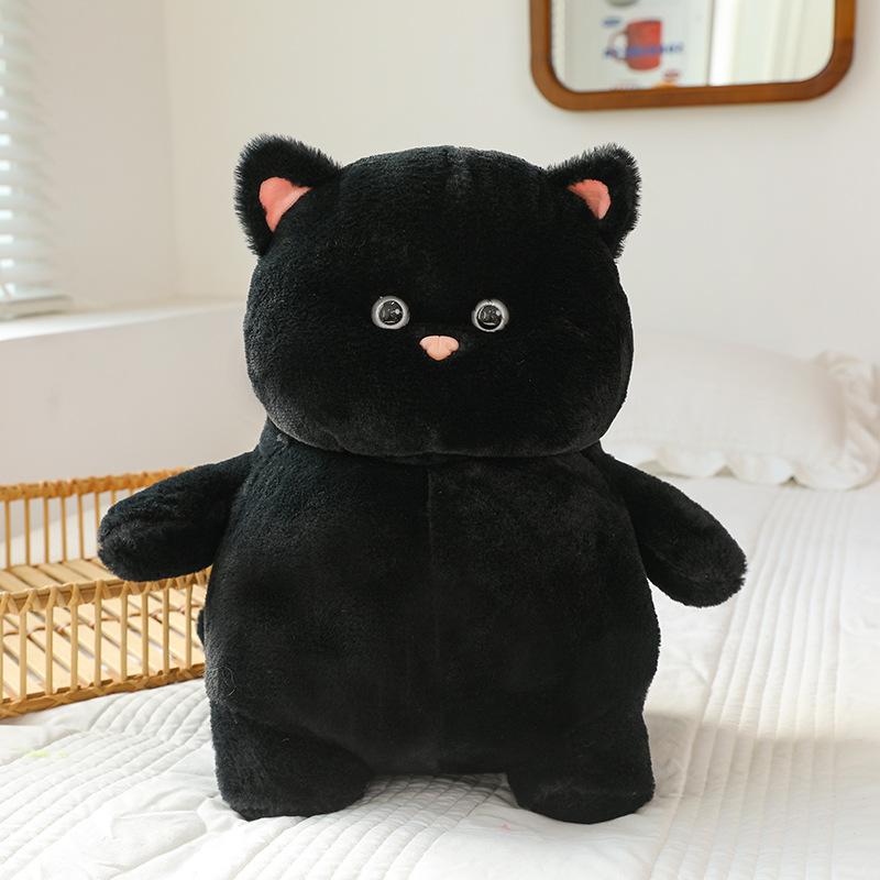 23/40CM Kawaii Küçük Sarılabilir Kedi Peluş Bebek Çizgi Film Dolgulu Sevimli Hayvan Yastığı Yumuşak Çizgi Film Minderi Çocuk Noel Hediyesi