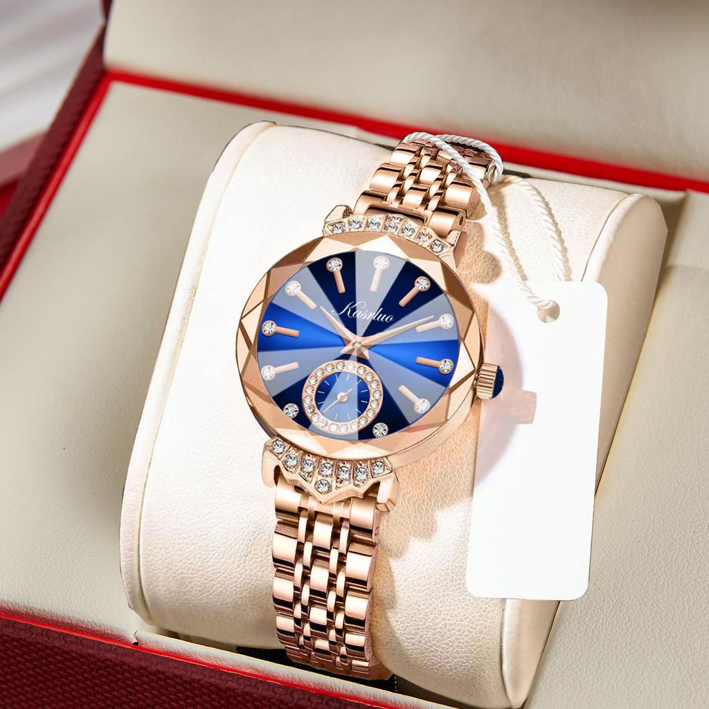 Ladies Watch Valentine'S Day Gift For Girlfriend High-Value Fashionable Versatile Waterproof Diamond-Encrusted Quartz Watch