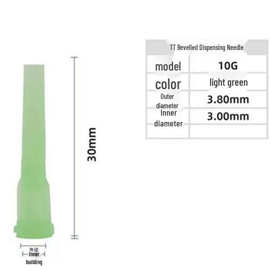 All-Plastic Bevelled Glue Dispensing Needle Tip for Injection Syringe and Machine Use