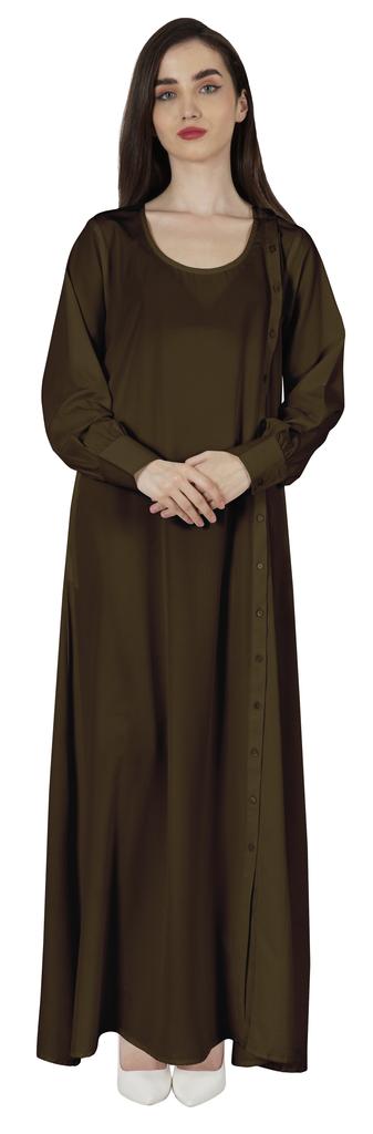 Bimba Women Islamic Prayer Dress With Hijab Cuff Sleeves Traditional Muslim Abaya