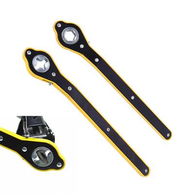 Labor-saving  Ratchet Wrench for Jack Scissor Garage Tire Wheel Lug Spanner Handle with Adapter Portable Car Repair Hand Tool