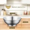 IMEEA Ramen Bowl, Noodle Bowl, Salad Bowl, Approx. 22cm, Stainless Steel, Dishwasher Safe, Heat Resistant, Hairline Double Layer, Set of 2