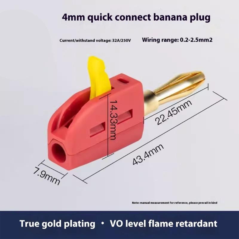 Banana Plugs To Plugs Test Cables 4mm Silicone Wire Electrical Meter Probes Gold Plate Banana Connector for Testing
