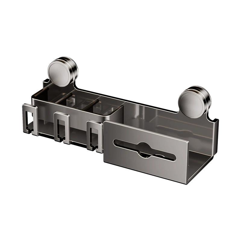 

Soporte para cepillos de dientes con ventosa, organizador de baño sin taladros, dispensador de pasta