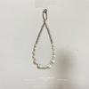 Pearl Rhinestone Mobile Phone Lanyard Clip Anti-Drop Short Hand Rope Keychain Decoration Advanced Sense Light Luxury Women