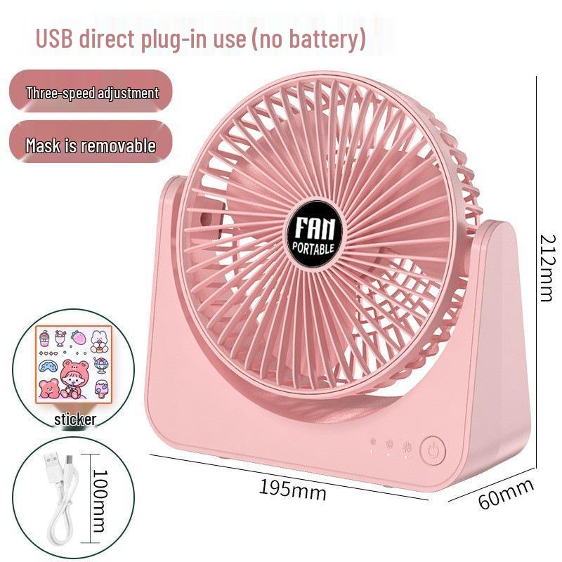 

Desktop Plug-in Fan: Three-Speed, Low Noise, Strong Airflow for Office, Dorm, or Student Desktop Use. 6-inch Circulating Desk Fan