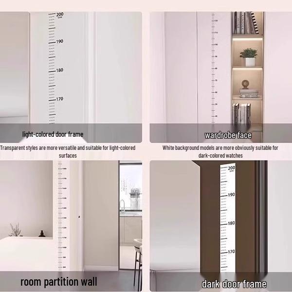 Precise Self-Adhesive Kids Height Measuring Wall Sticker