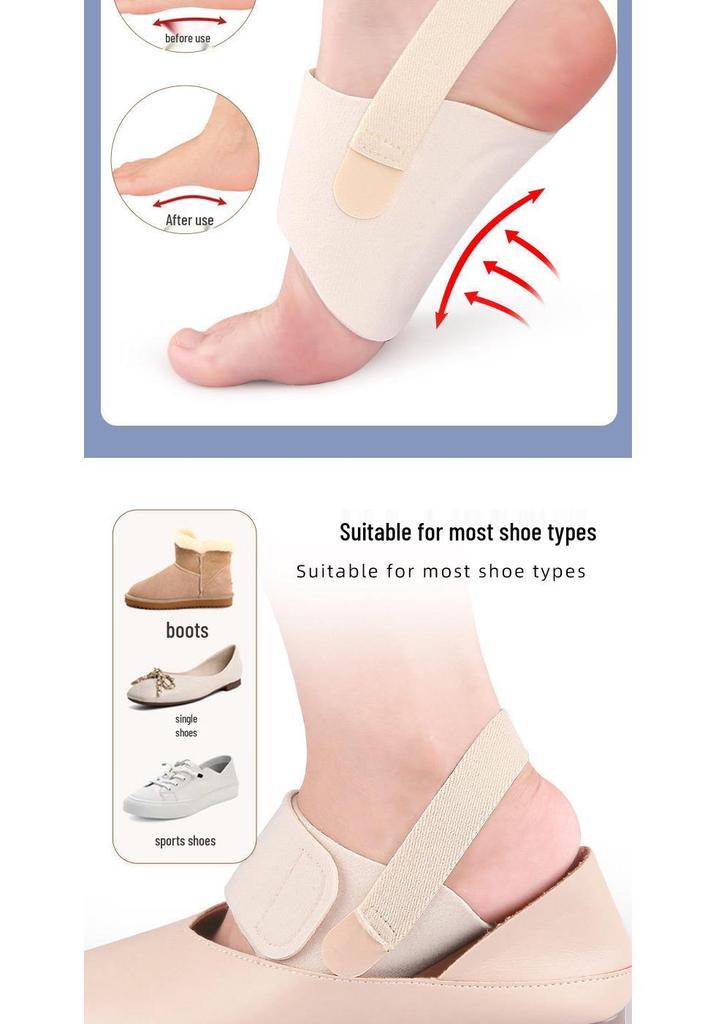 Adjustable Orthotic Foot Pads for Flat Arches and Plantar Fasciitis