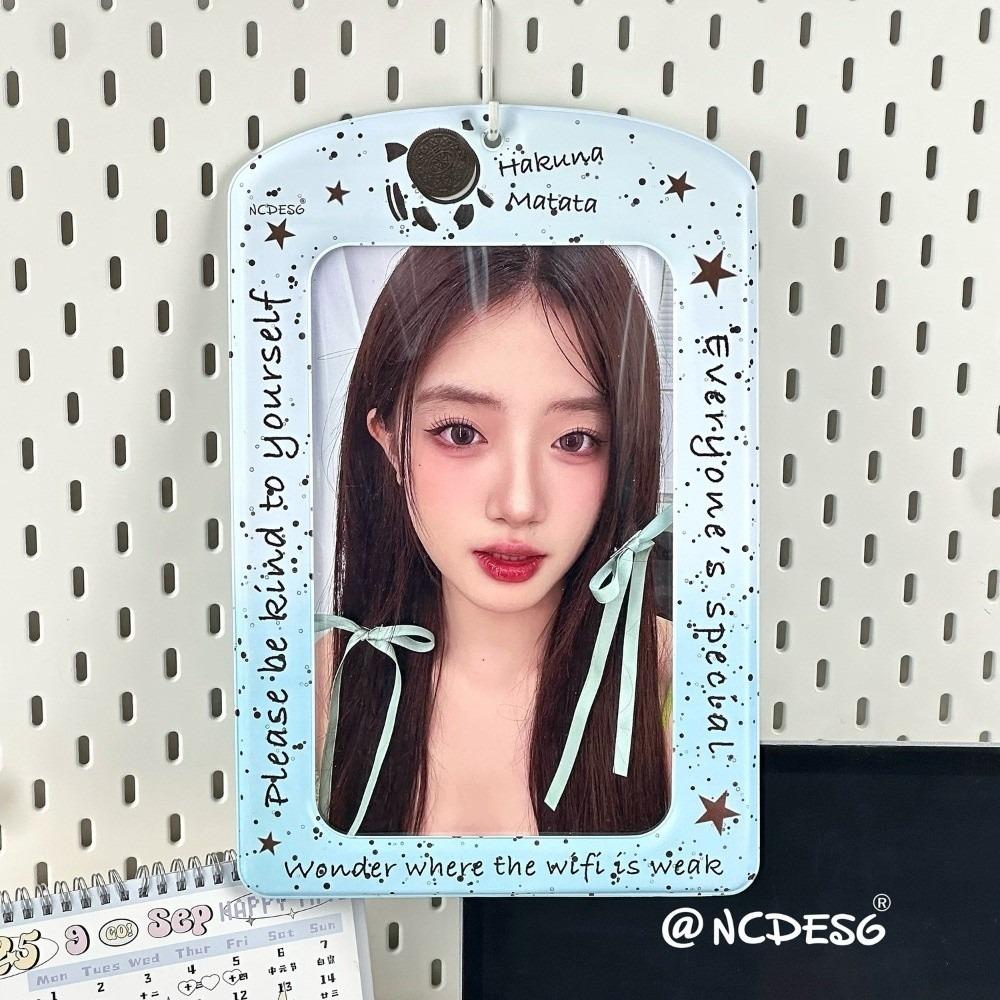 

Trendy A4 Photocard Holder Korean Idol Giant Photos Protective Cover PVC Colorful Photo Card Holder for Fans