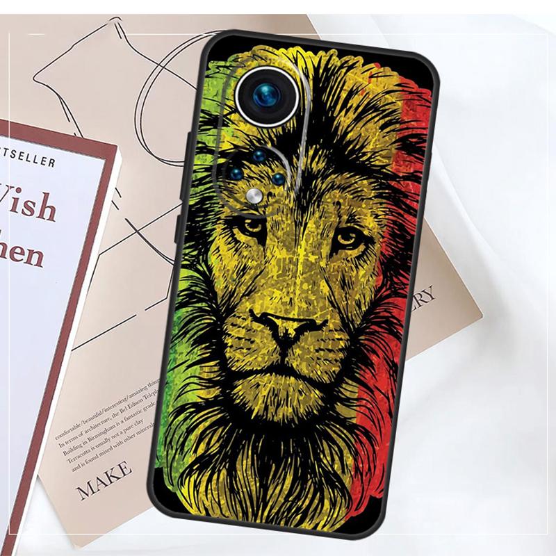 Rasta Lion Case For Honor Magic 5 6 7 8 Pro X9a X9b X9c X9d X8b X8c Win RT 50 70 90 200 400 Lite Cover