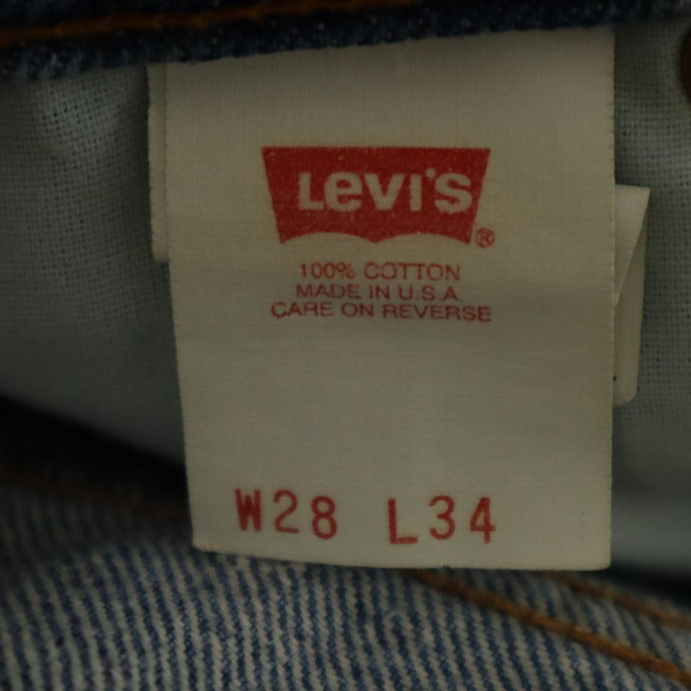 Levi's 90s 510 USA Made Old Denim Pants W28 Blue Jeans Men's Used