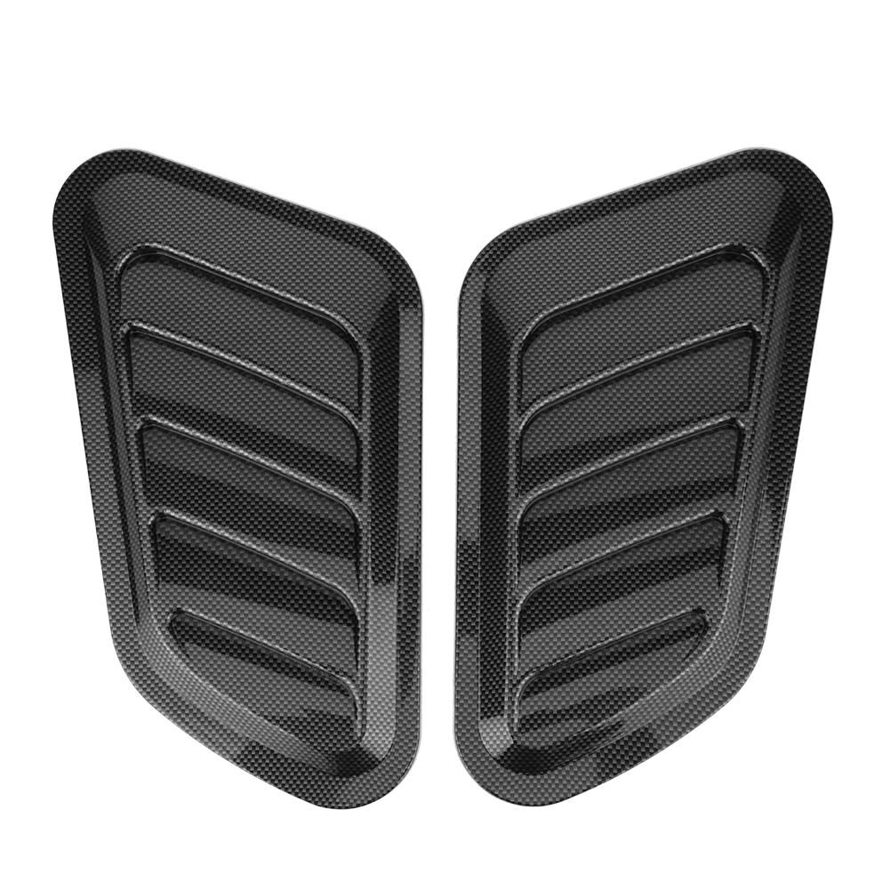 2Pcs Car Decorative       Hood Vent Cover Car Decoration Accessories