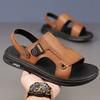 Summer First Layer Cowhide Men's Beach Shoes Genuine Leather Men's Leather Sandals Casual Slippers Outdoor Sandals Trade Men's Shoes