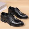 British Style Pattern Of Crocodile Leather Shoes Men'S Dress Wedding Party Business Shoes Oxford Ayakkabı Erkek M367