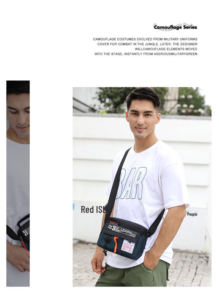 Men's Trendy Outdoor Waterproof Nylon Crossbody Bag