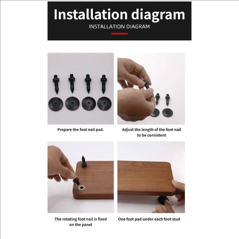 Holz- und Metall-Lautsprecherablage zur Verbesserung der Stabilität und Klangoptimierung, Reduzierung von Resonanzen, Verbesserung der Klarheit