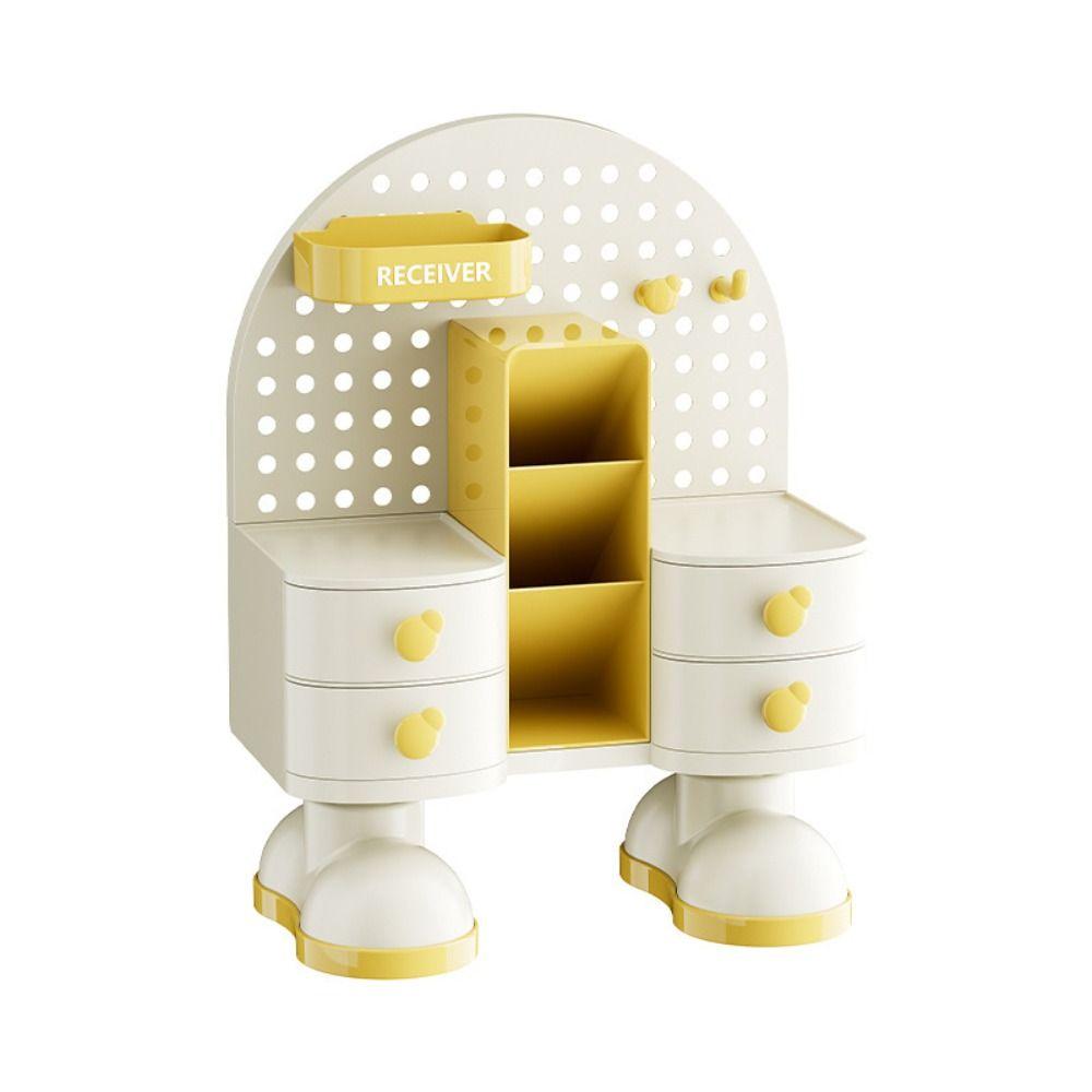 Plastic Desktop Stationery Storage Box Drawer Style Student Pen Holder  Office