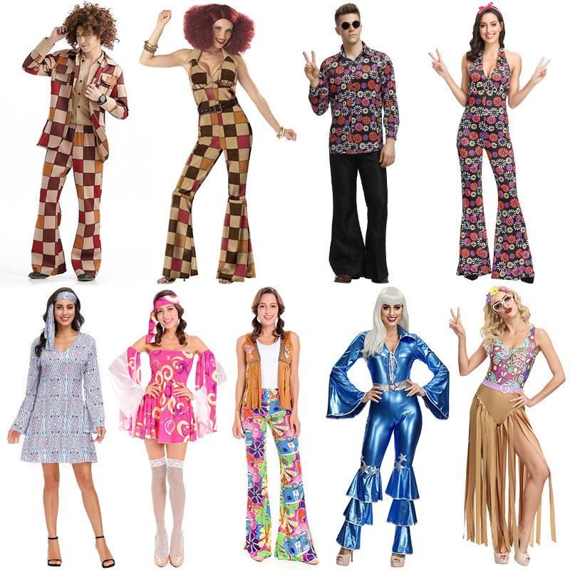 

Retro Disco Clown & 70s Hippie Costume for Halloween Medium