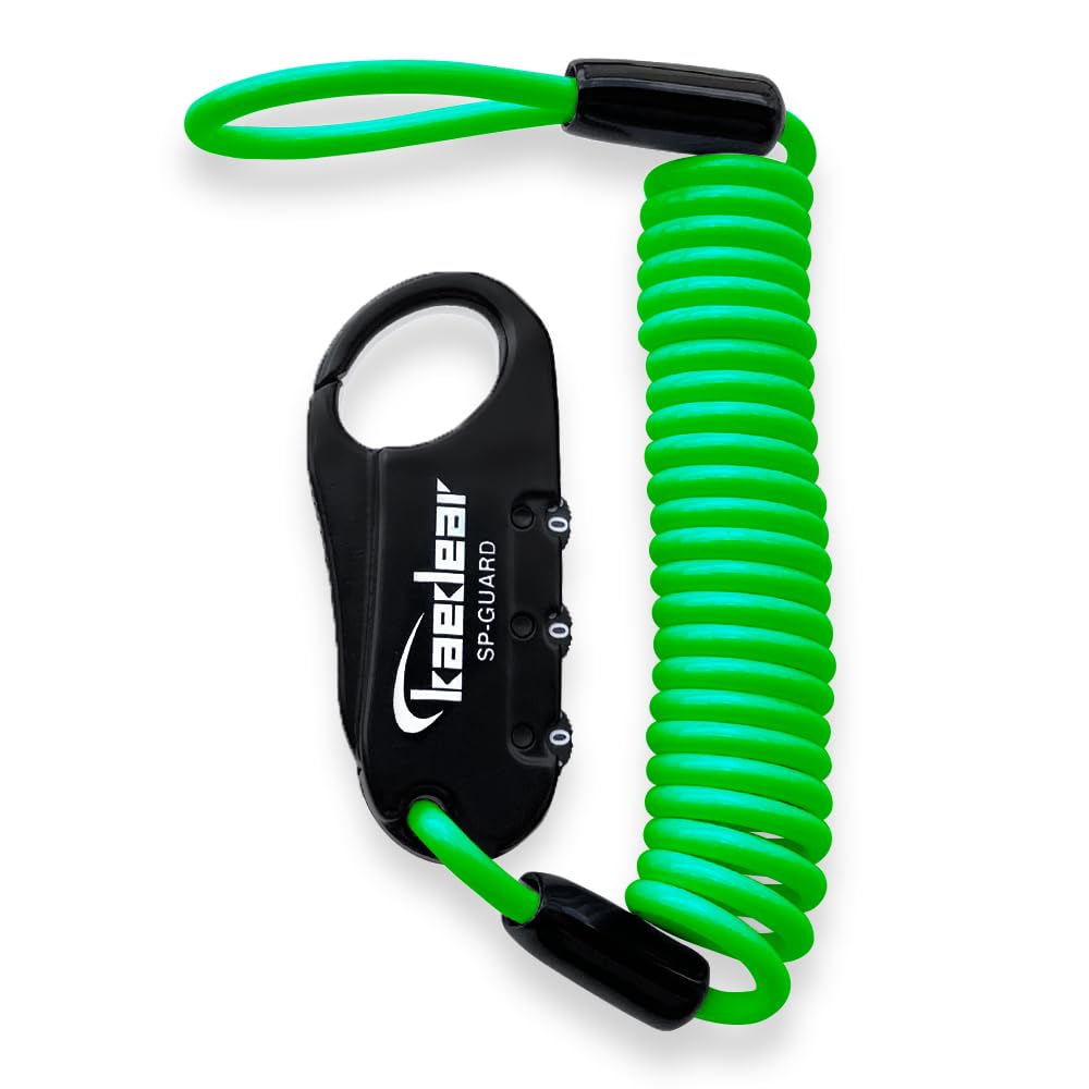 

Kaedear SP_GUARD Type-wire KDR-LK31 Motorcycle Wire Lock, Compact, Dial Lock, Key Anti-Theft, Helmet, Seat зелёный