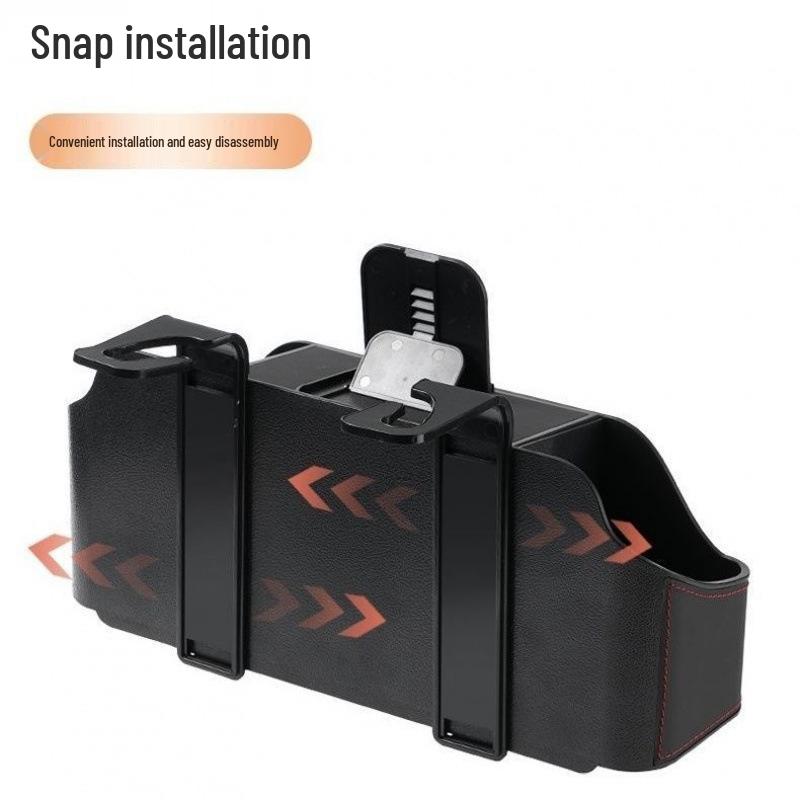 Multifunctional Car Seat Organizer with Hook, Cup Holder & Tissue Box